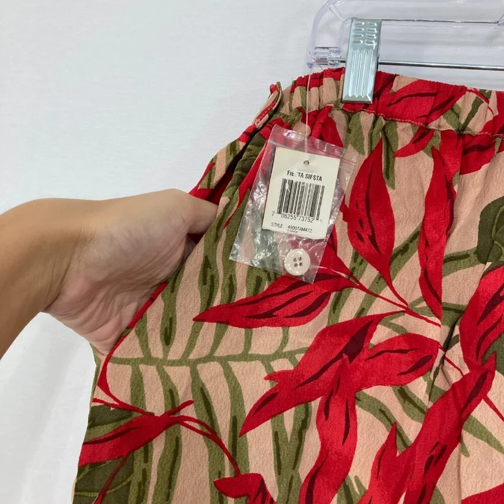 New‎ JM Collection by Jennifer Moore size 18W Colorful Floral Side Slit Skirt
